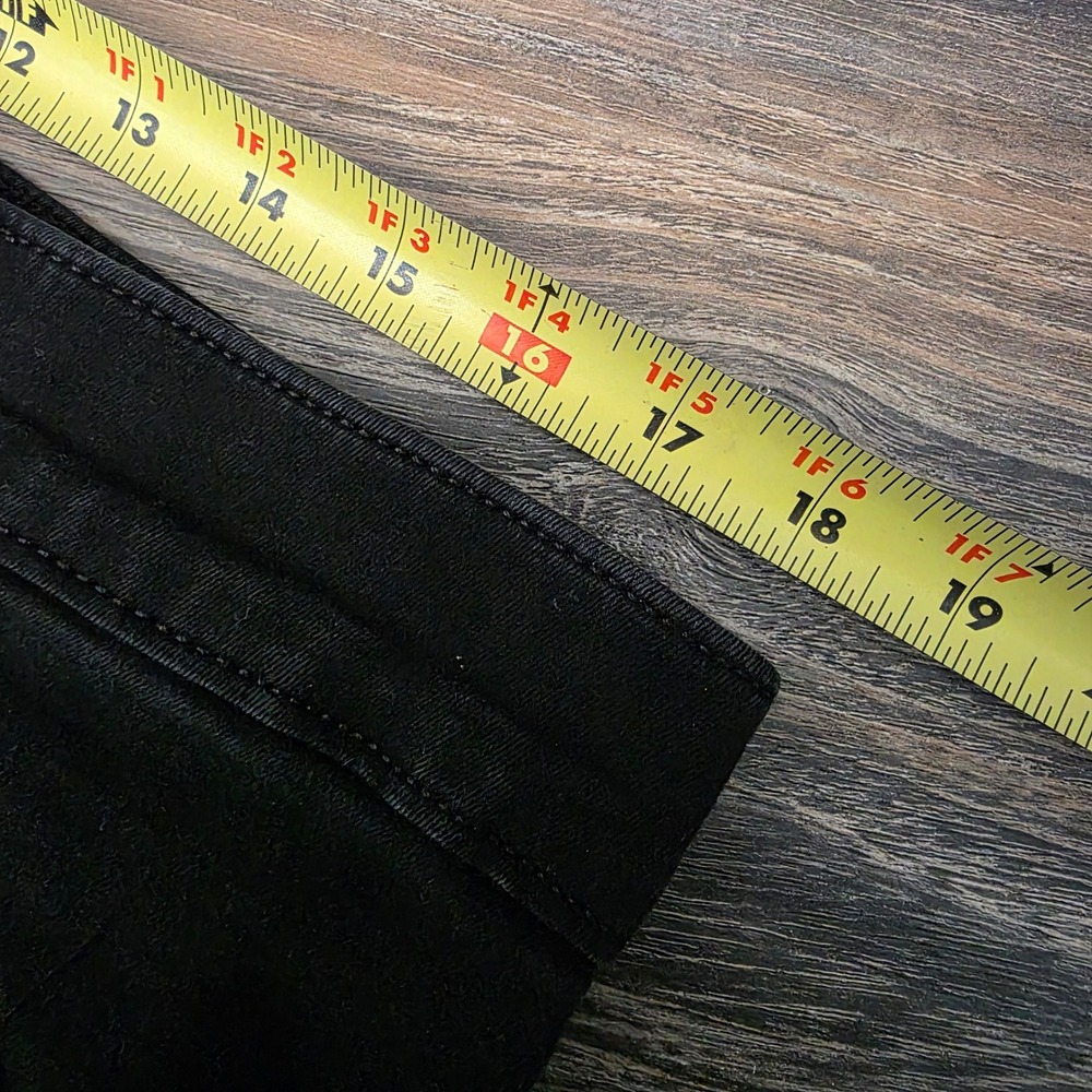 Lee Regular Fit Bootcut Mid Rise Flex Motion Black Jeans Womens 16 Long - Picture 7 of 12